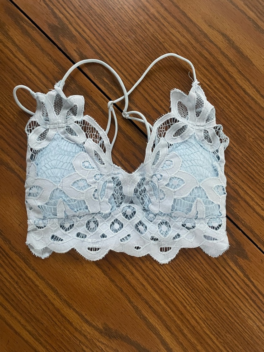 Lace Bralette in Light Blue - Women's Intimates